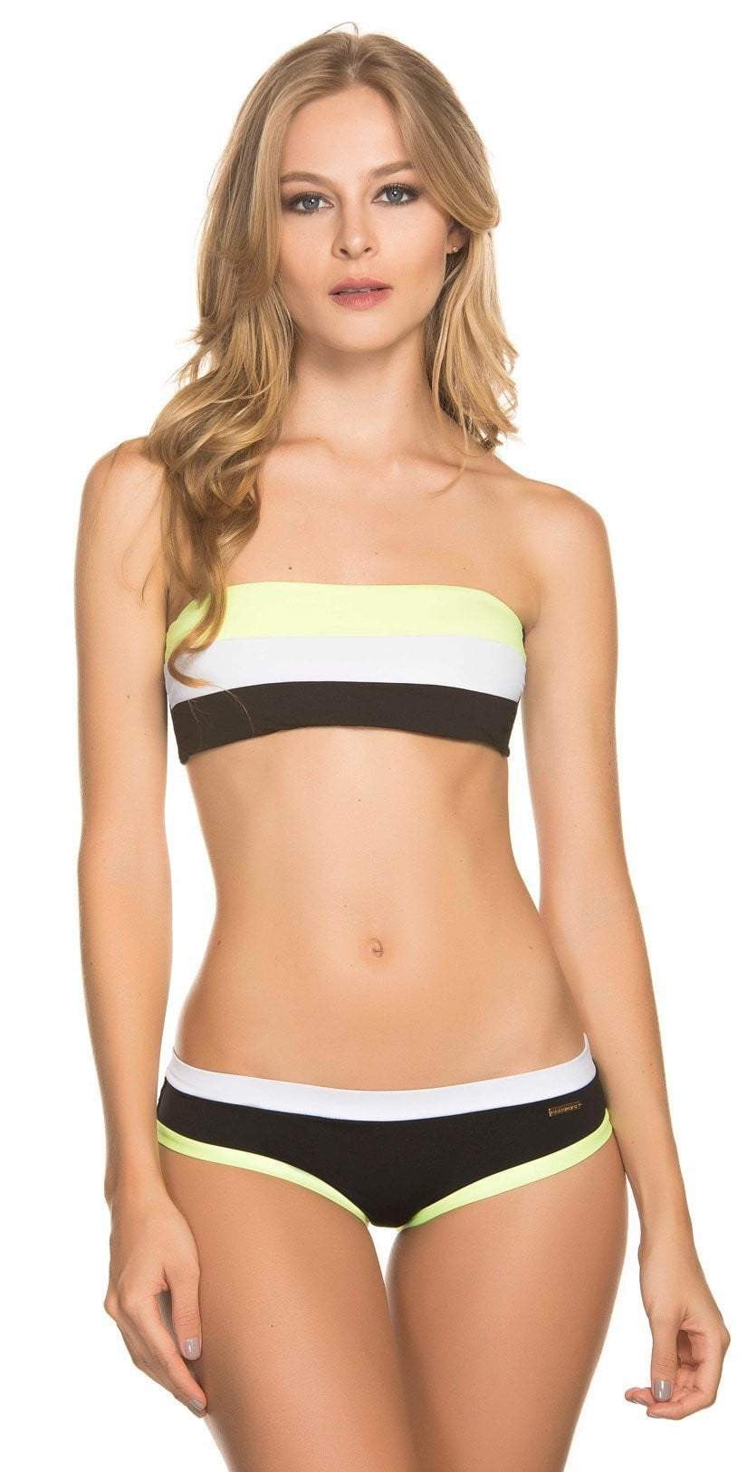  Dulzamara Pinecone Color Block Bikini Set