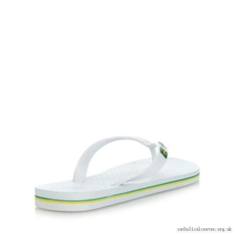  IPanema Men's Flag II Flip Flop In White 20797-WHT