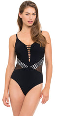  Profile By Gottex Hollywood One Piece Swimsuit In Black E854-2074-001