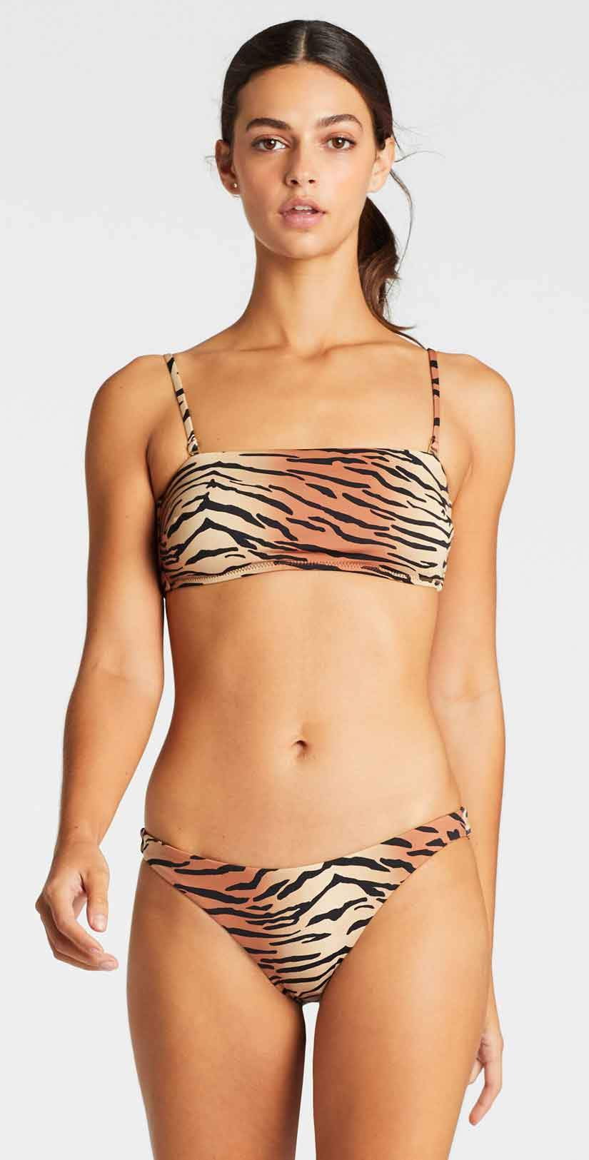  Vitamin A EcoLux Mila Bandeau Bikini Top In Ziva