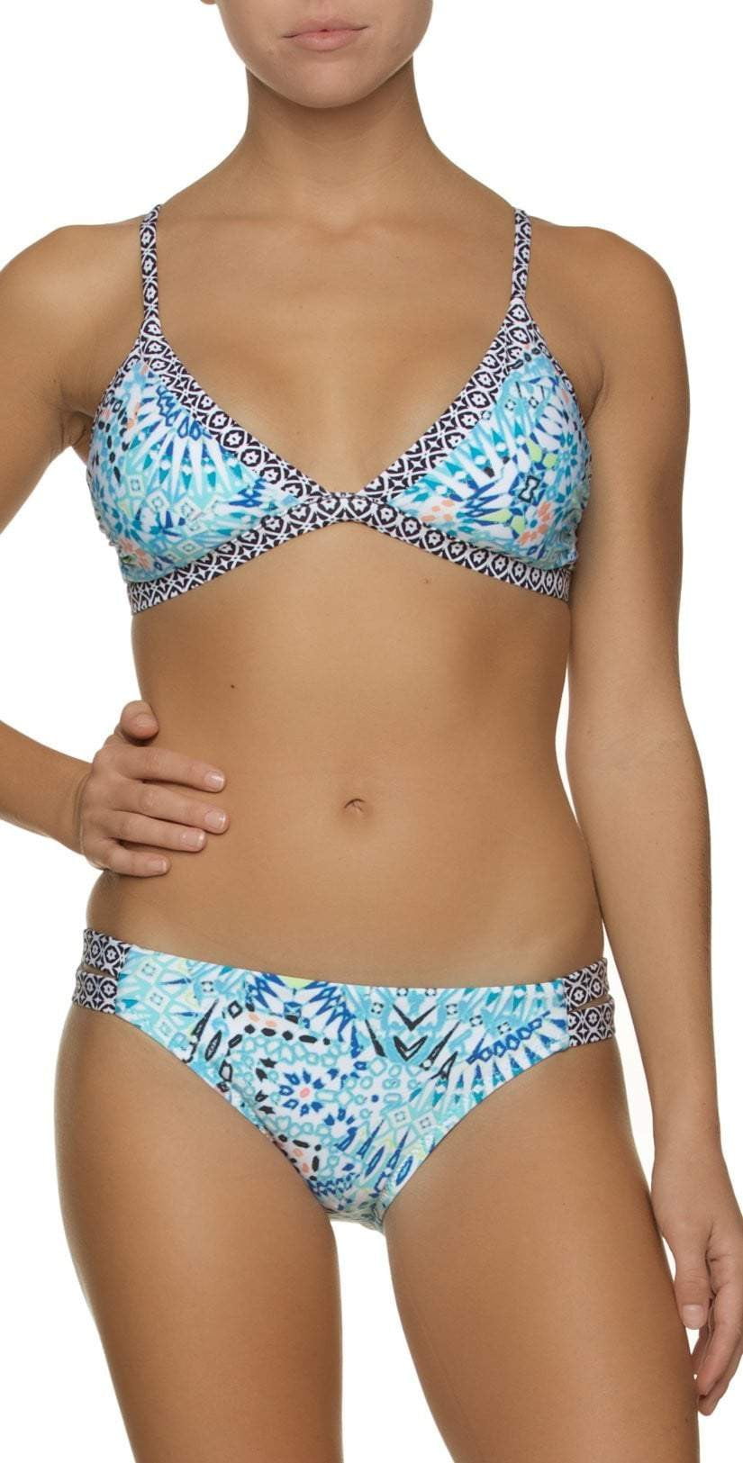  Helen Jon Hanalei Banded Bralette Top HJ14-0135-HNP
