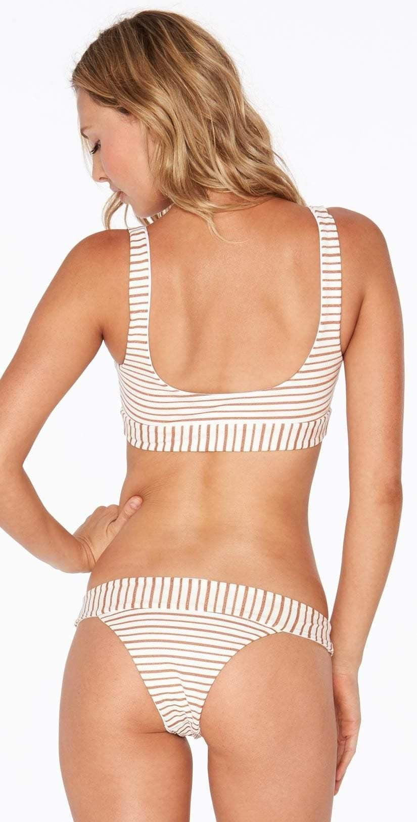  L Space Gold Horizon Veronica Bitsy Bottom GHVEB18-WHT