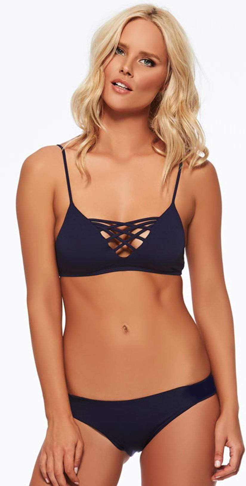  L Space Jaime Top In Midnight Blue LSJAT15-MDB