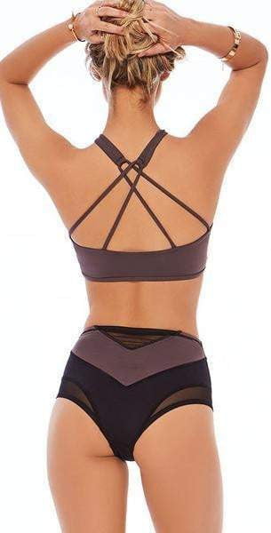  L Space Nevada Bitsy High Waist Bottom In Pebble LANEB17-PEB