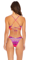  Luli Fama Jeweled High Leg Bottom