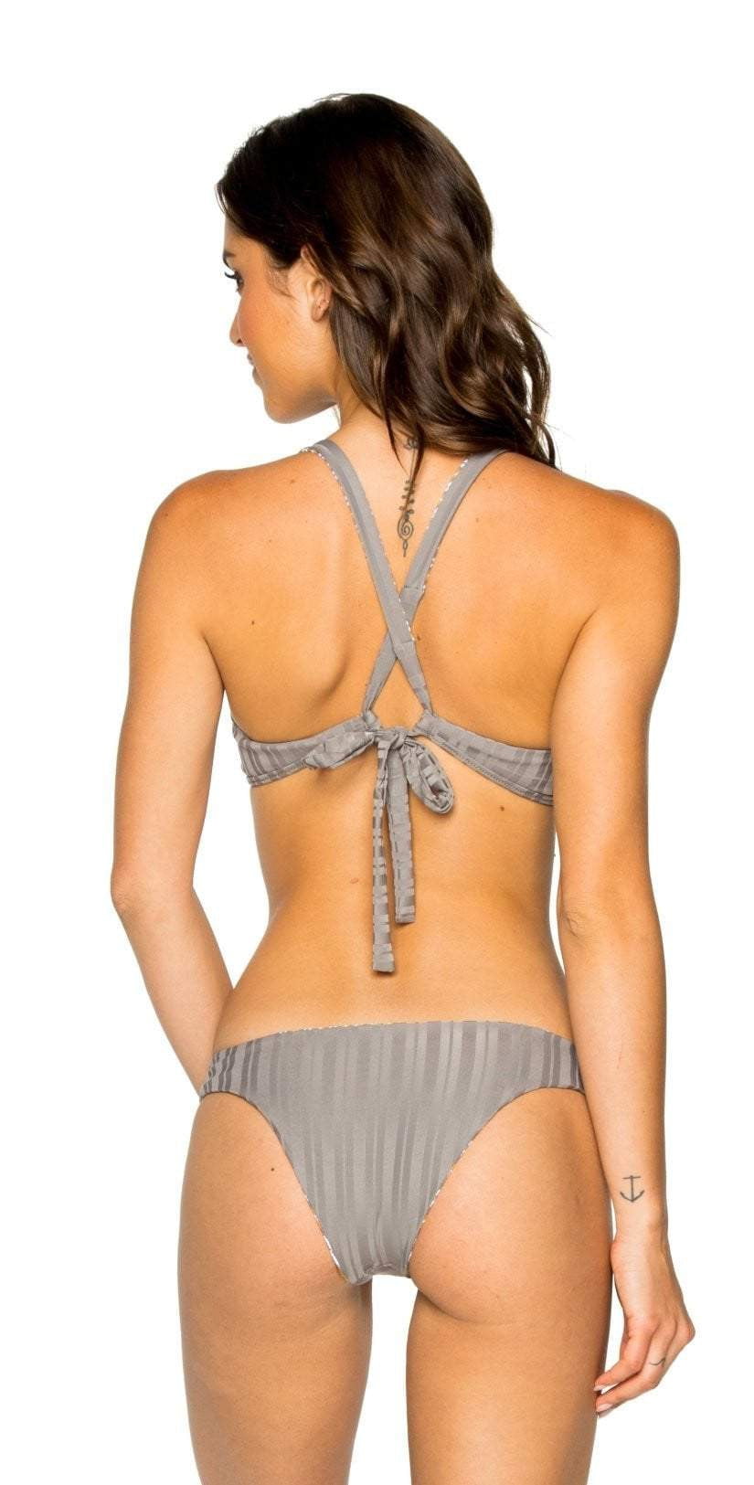  Luli Fama Torre De Oro Reversible Moderate Coverage Bikini Bottom