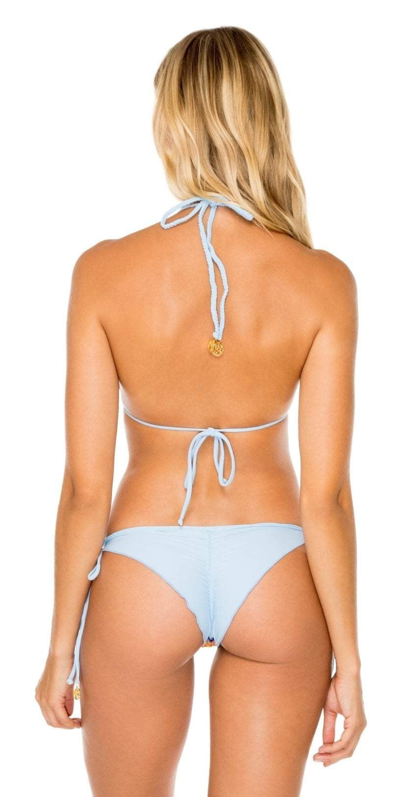  Luli Fama Plaza Espana Tie Side Brazilian Bikini Bottom