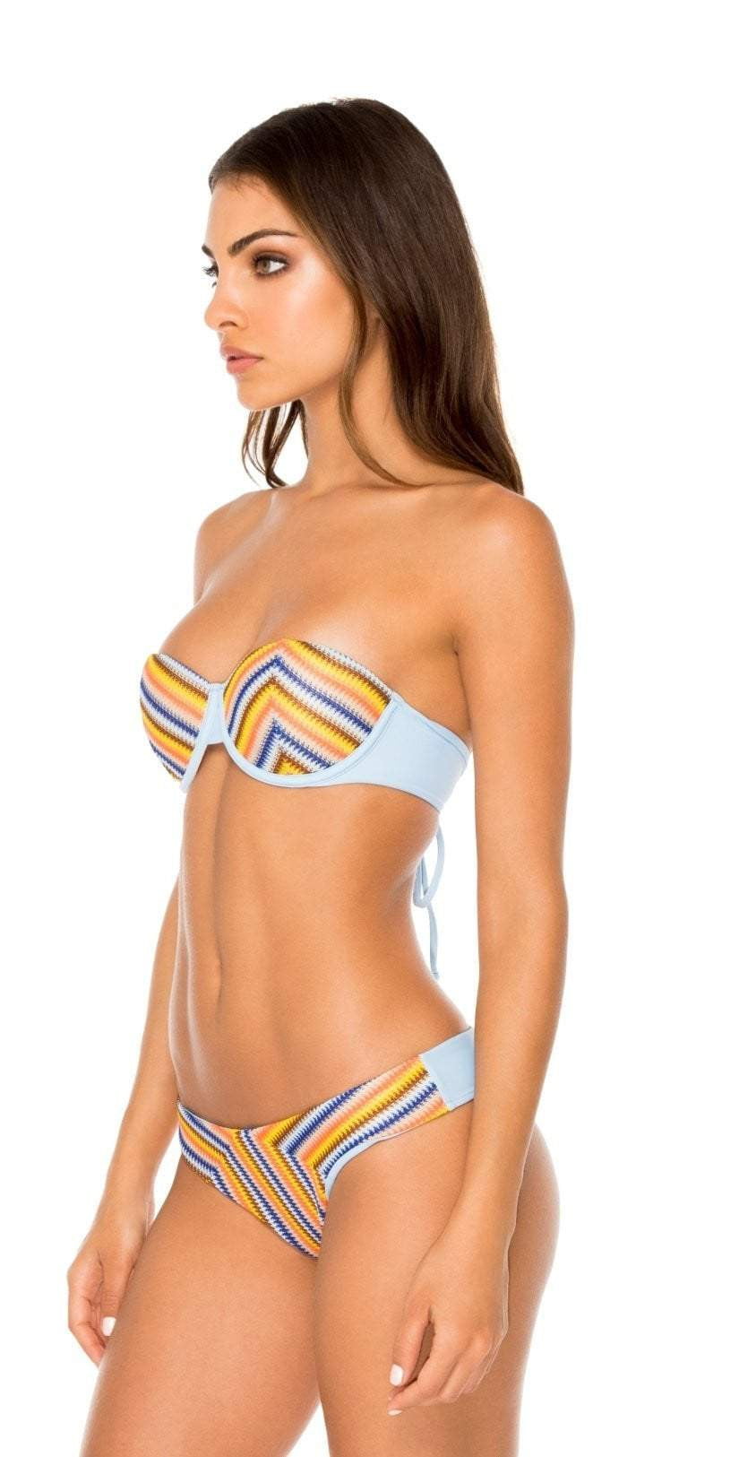  Luli Fama Plaza Espana Alegria Underwire Bandeau Bikini Top