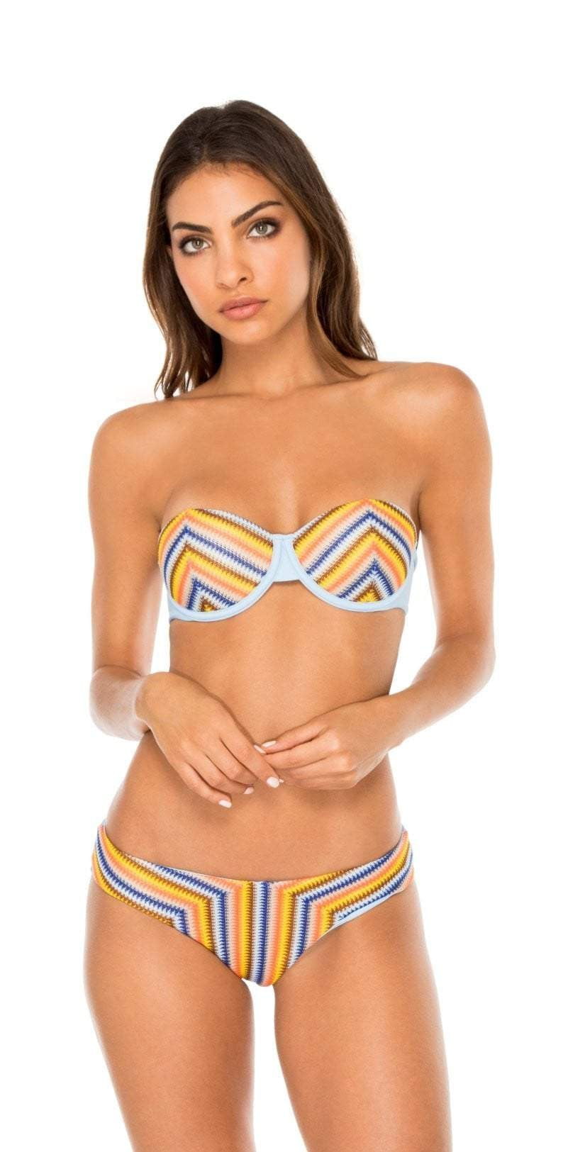  Luli Fama Plaza Espana Alegria Underwire Bandeau Bikini Top