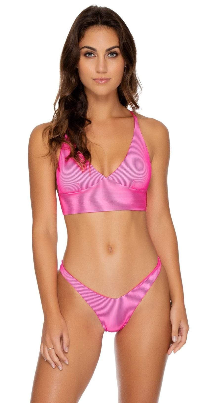  Luli Fama Luli Babe In Miami High Leg Bottom In Barbie Pink