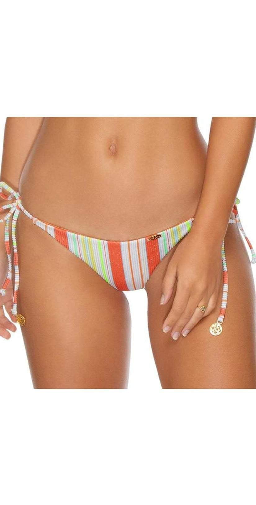 Luli Fama Playtime Ruched Back Brazilian Tie Side Bottom
