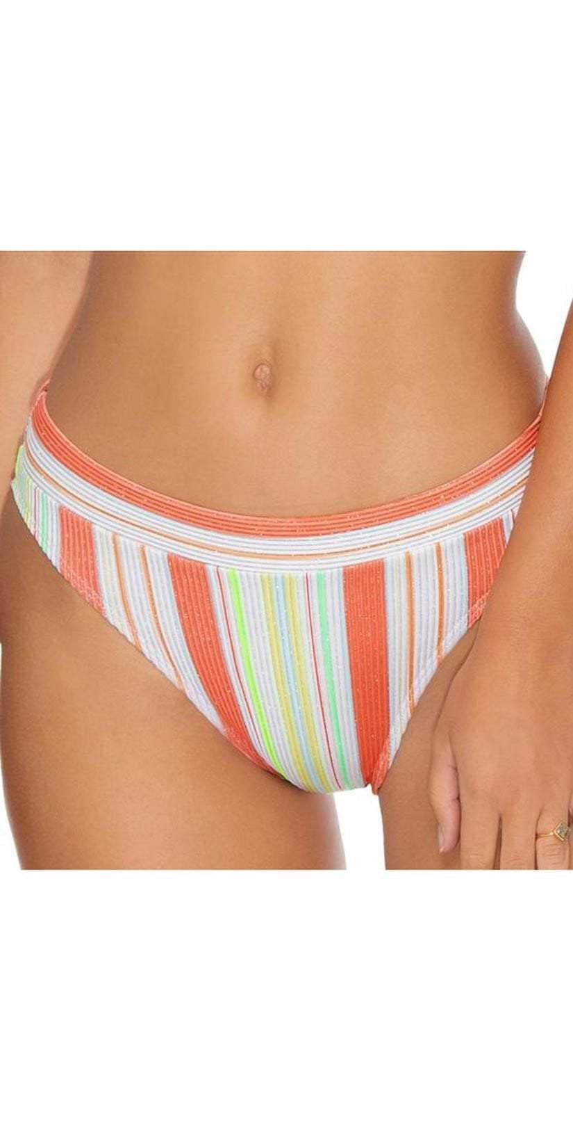  Luli Fama Playtime High Leg Banded Waist Bikini Bottom