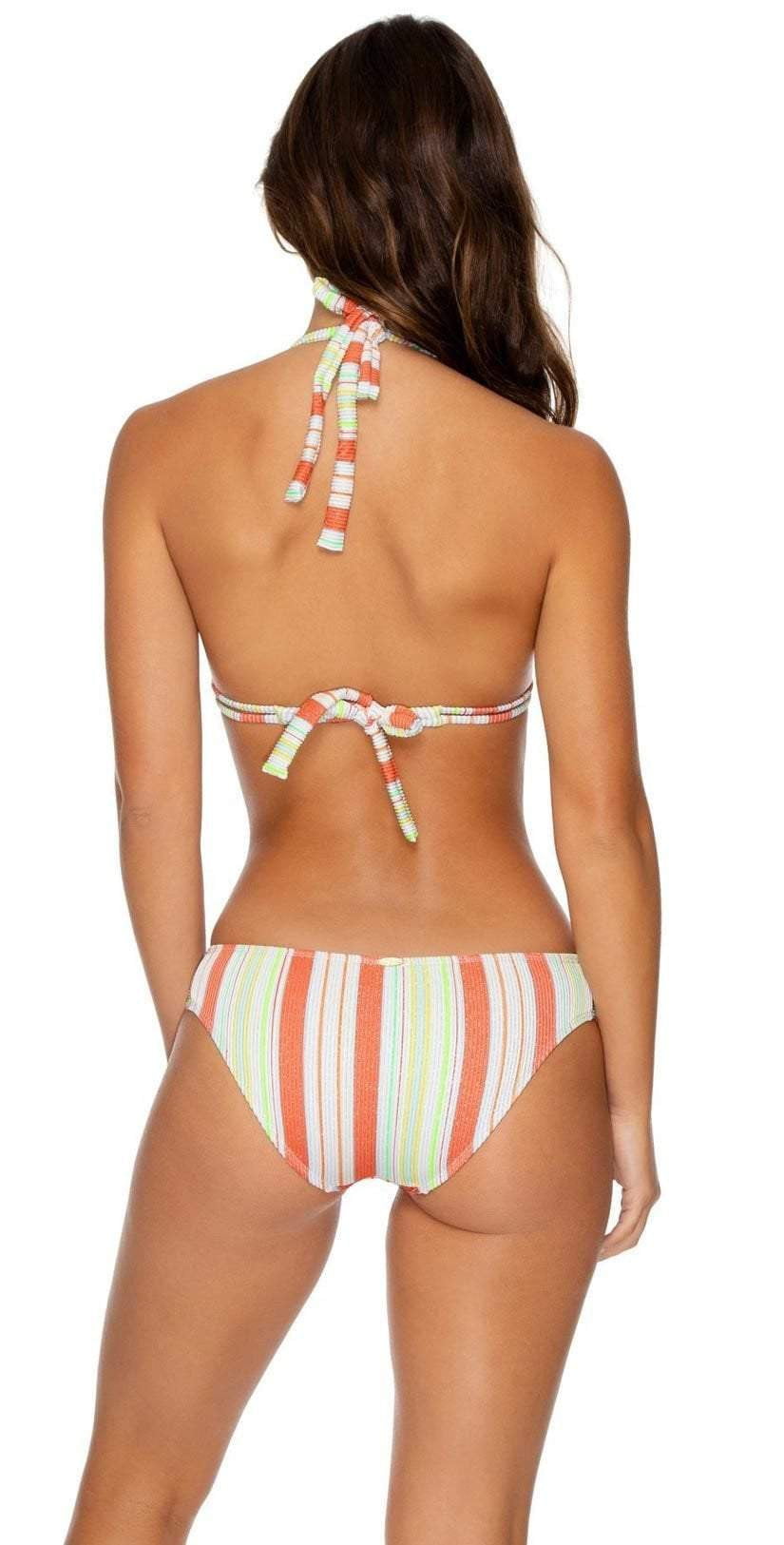  Luli Fama Playtime Triangle Halter Bikini Top