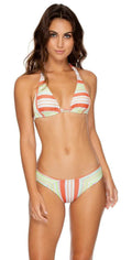  Luli Fama Playtime Triangle Halter Bikini Top