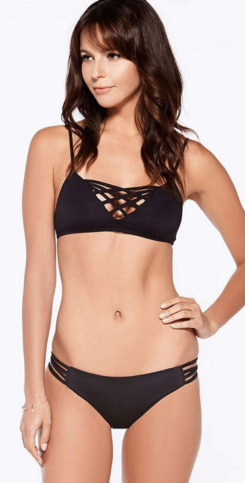  L*Space Low Down Bikini Bottom In Black