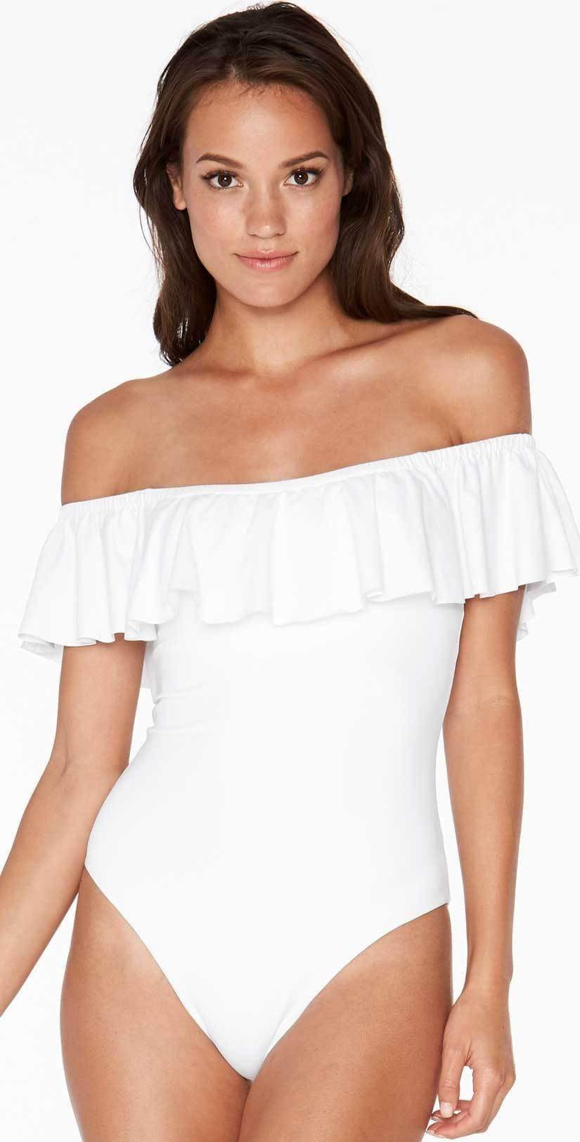  L Space Kimora One Piece In White MTKMM18-WHT