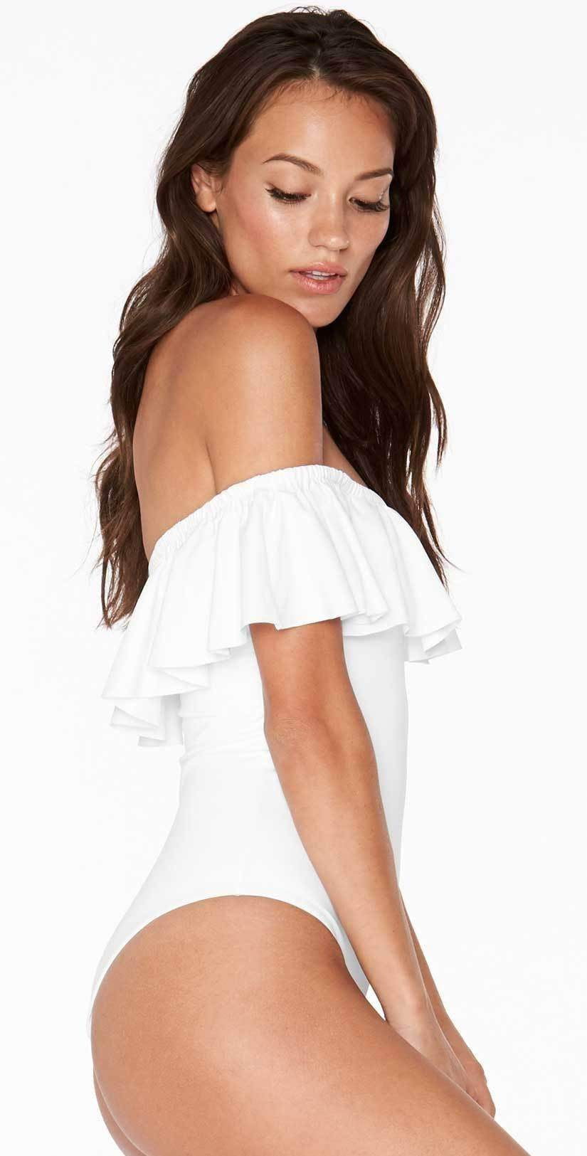  L Space Kimora One Piece In White MTKMM18-WHT