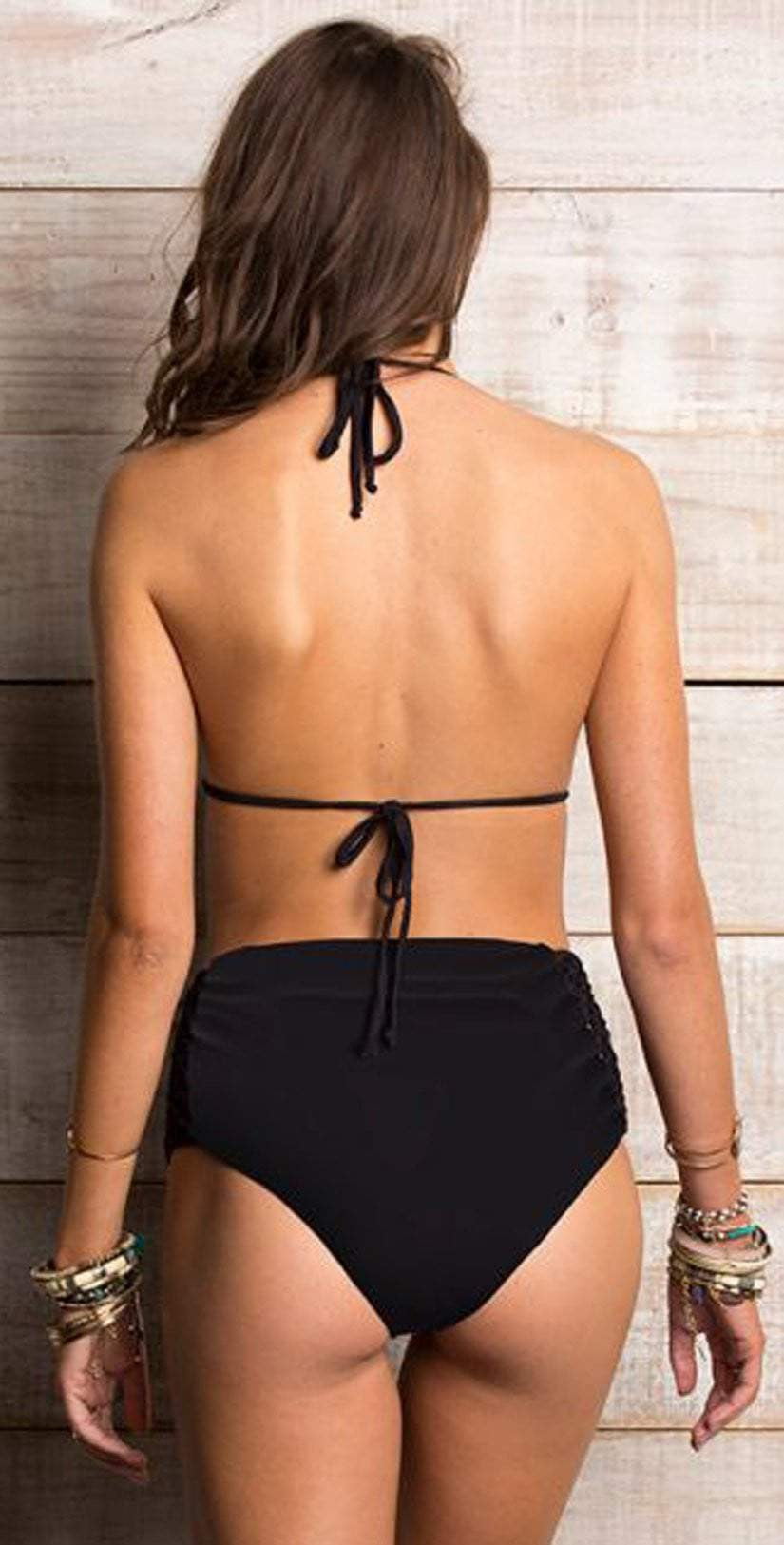  Maylana Jake Stripe High Waist Bottom OL17-BHW-05-STR