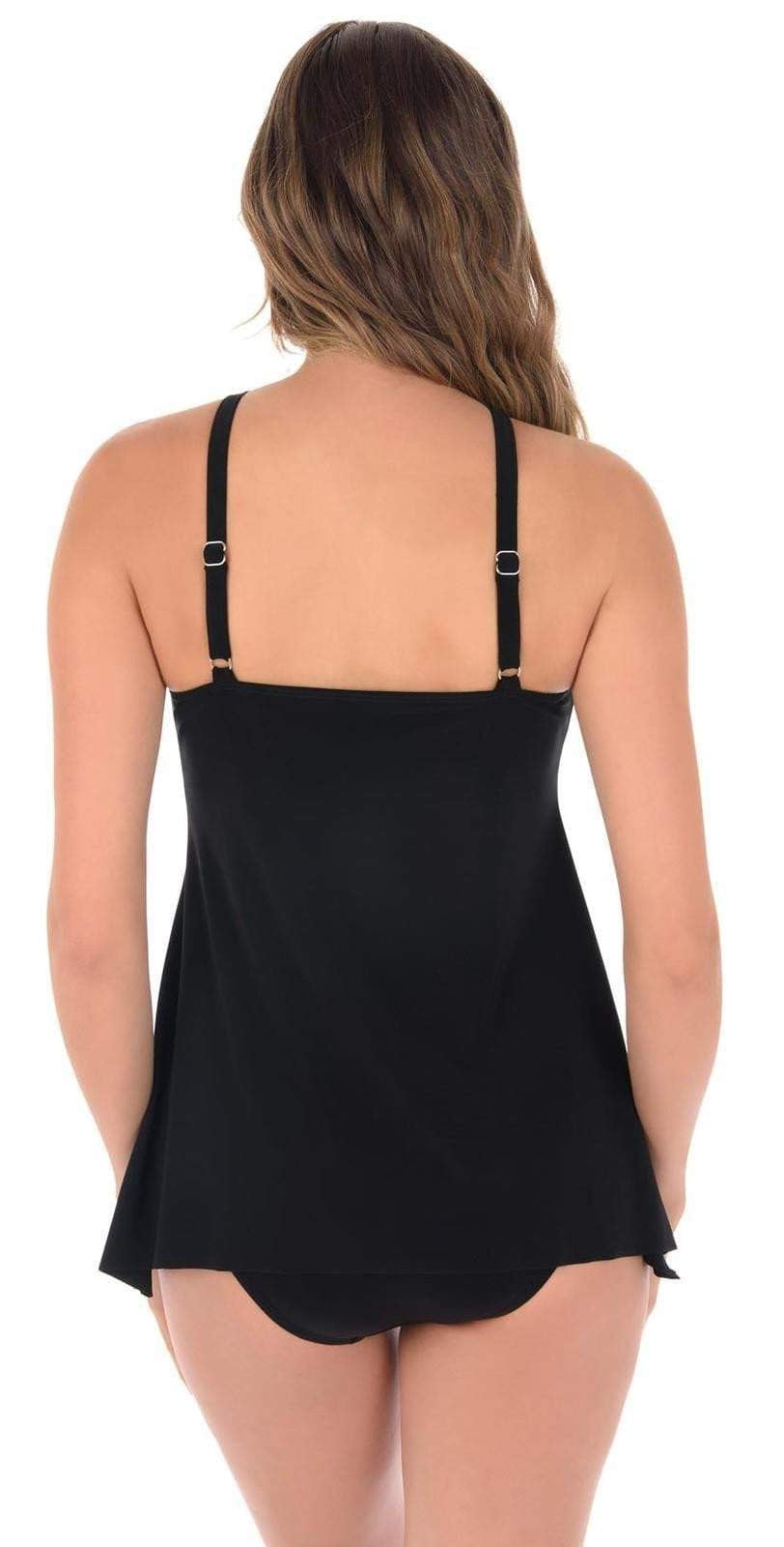  Miraclesuit Fold Over Bottom In Black 6503102-BLK