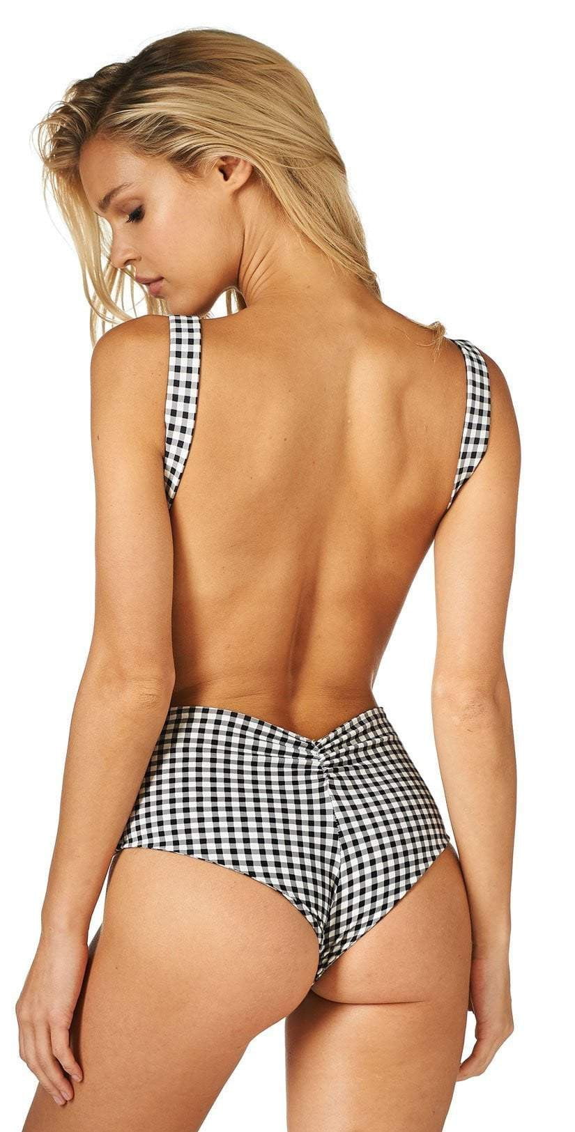  Montce Bea One Piece Swimsuit In Gingham