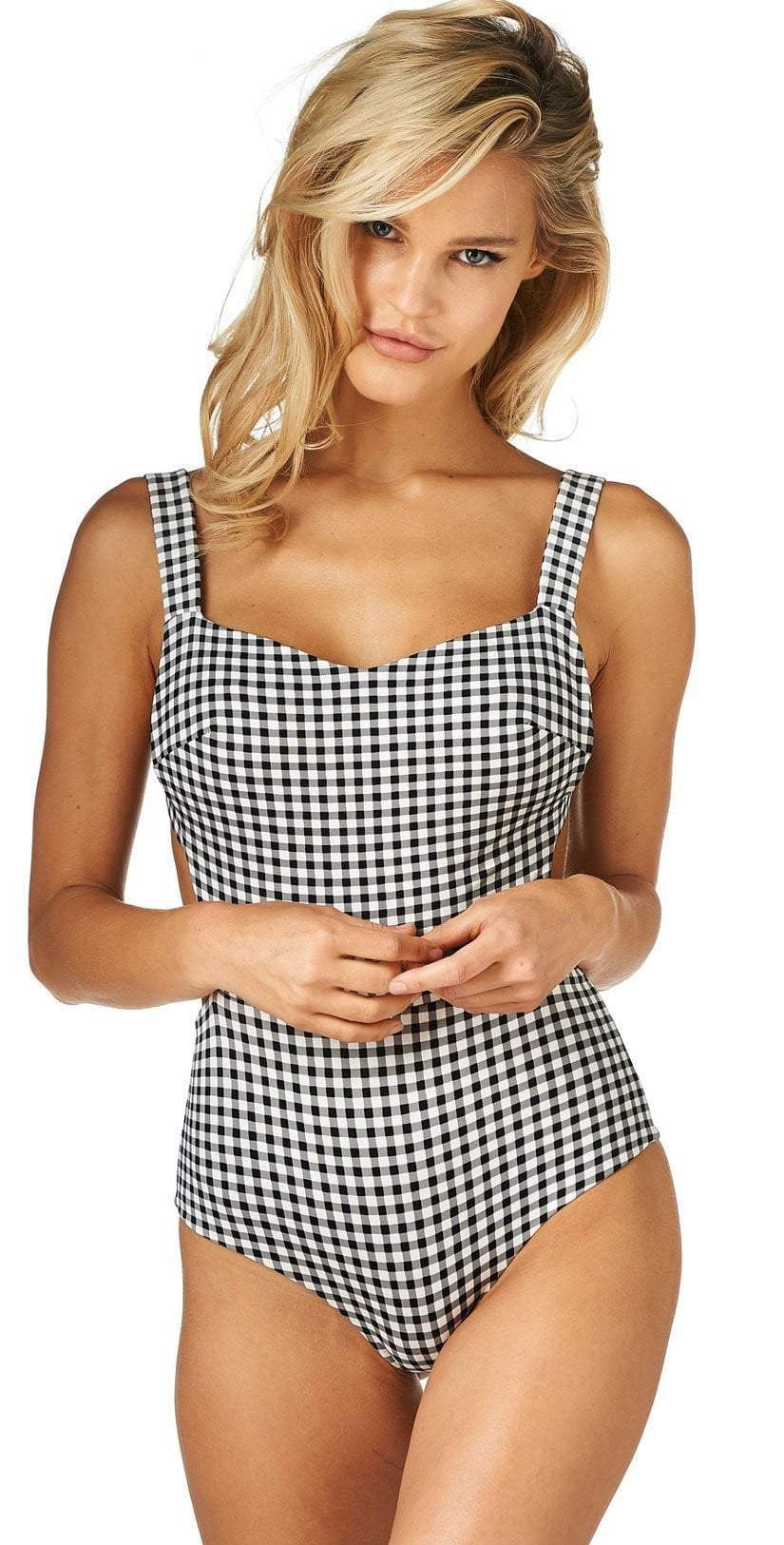  Montce Bea One Piece Swimsuit In Gingham