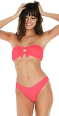  L Space Kristen Pucker Up Top In Neon Pink PKKST18-NEP