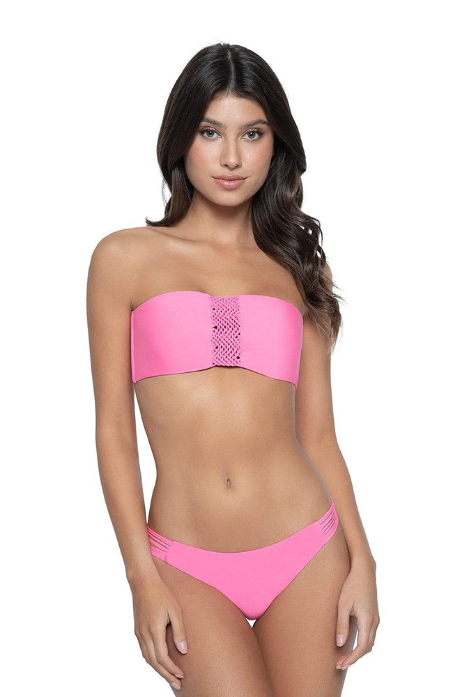  PQ Swim Pink Topaz Erika Bandeau Top