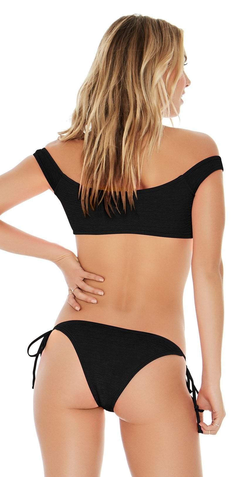  L Space Pucker Up Lily Bottom In Black PKLIC18-BLK