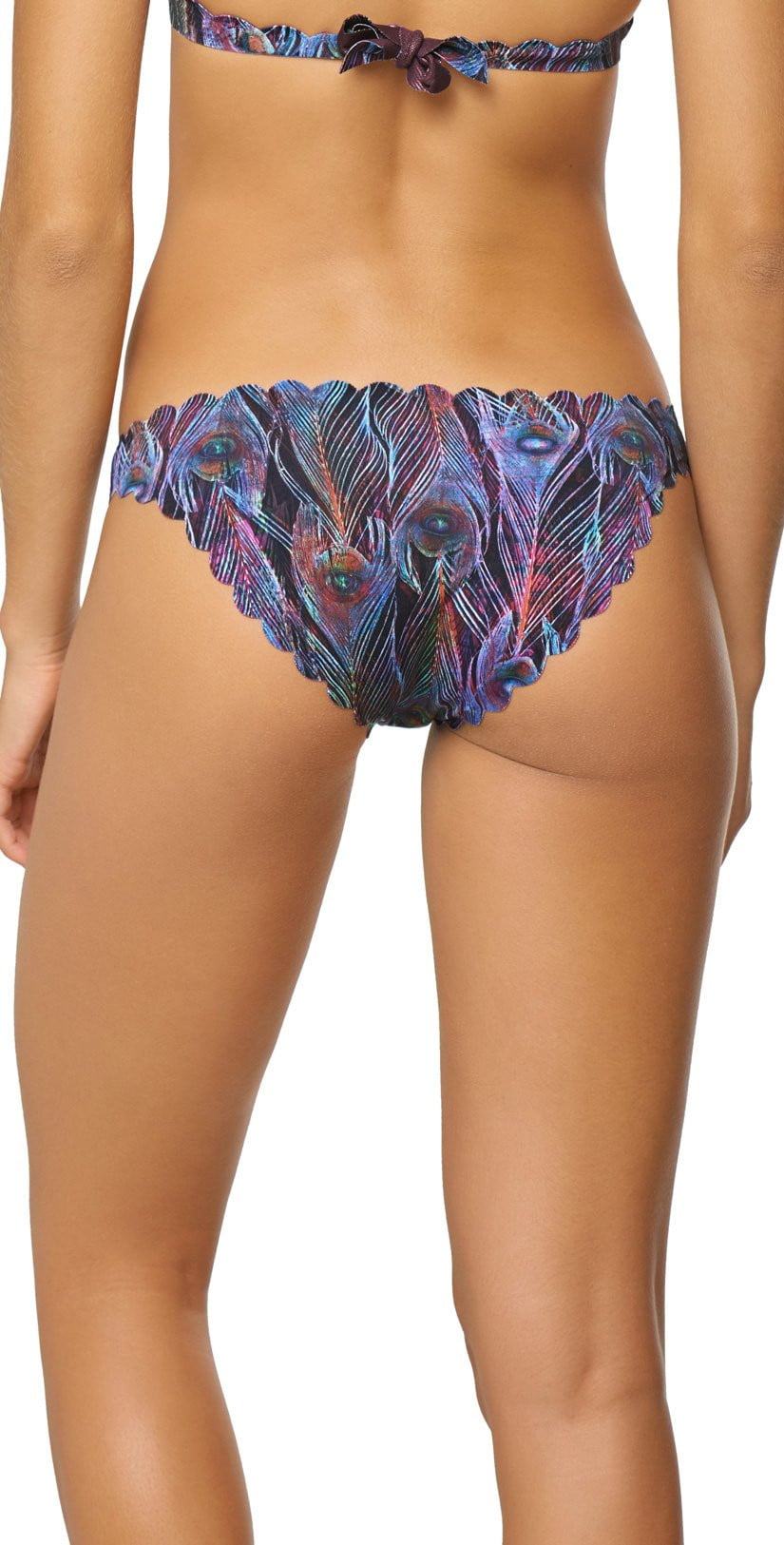  PilyQ Plume Reversible Wave Full Cut Bikini Bottom