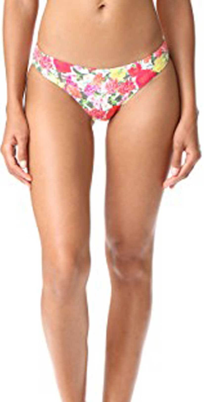  PilyQ Eden Hipster Ruched Full Cut Bikini Bottom