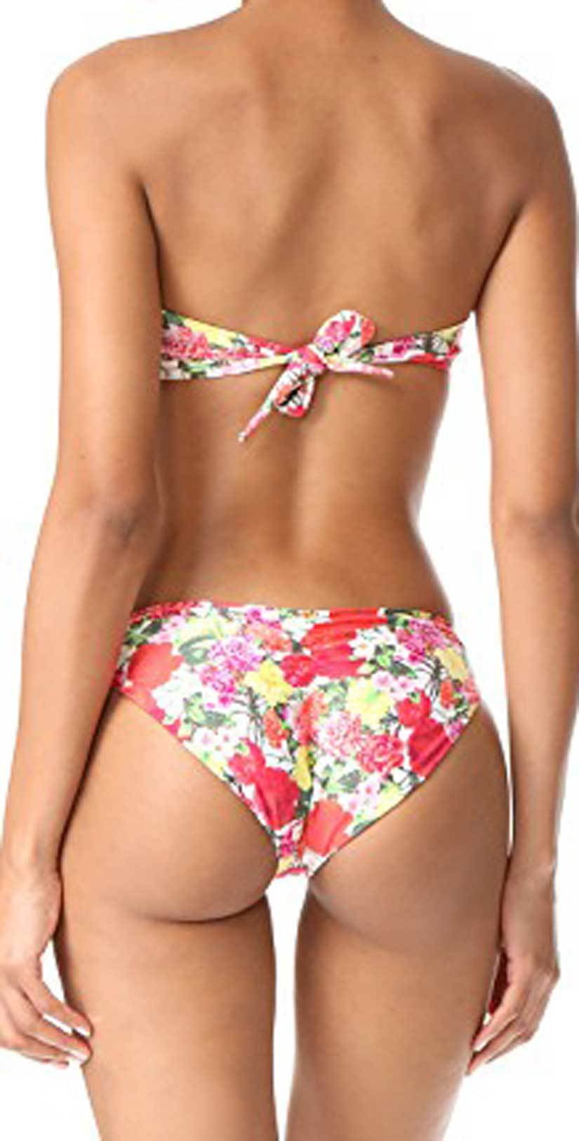  PilyQ Eden Hipster Ruched Full Cut Bikini Bottom