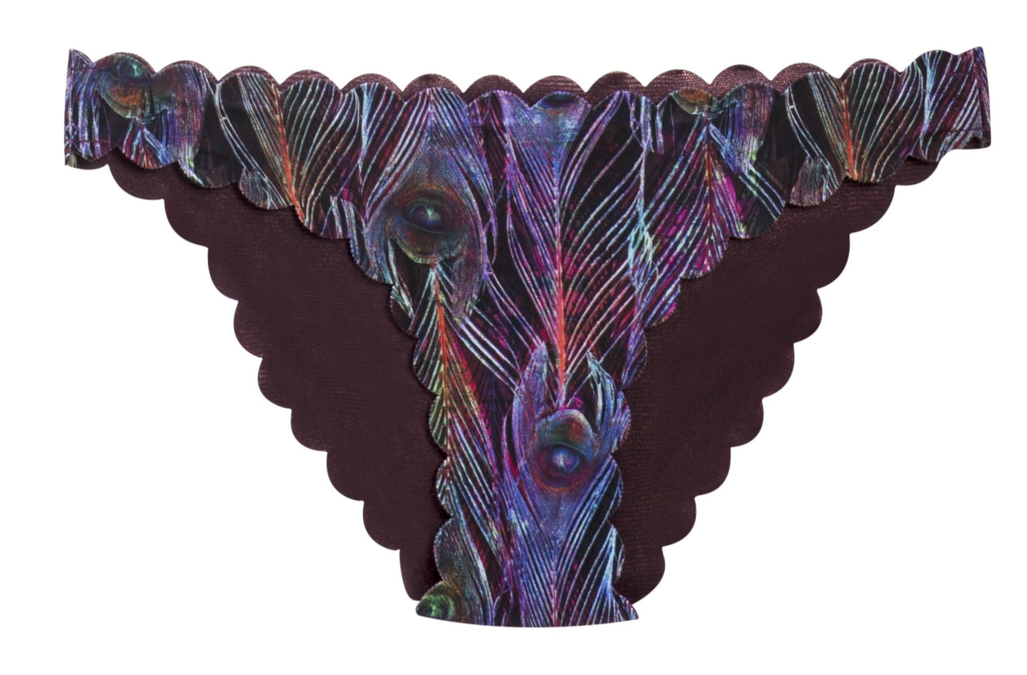  PilyQ Plume Reversible Wave Full Cut Bikini Bottom