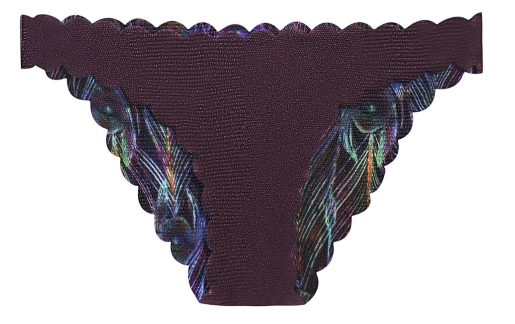  PilyQ Plume Reversible Wave Full Cut Bikini Bottom