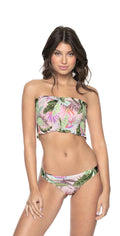  PilyQ Bahamas Smocked Bandeau Bikini Top