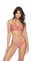  PilyQ Lotus Banded Ring Bralette