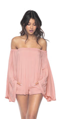  PilyQ Dusty Rose Andi Romper