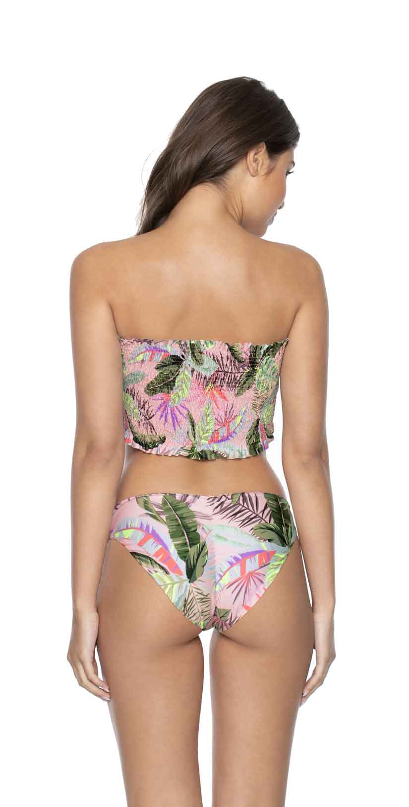  PilyQ Bahamas Smocked Bandeau Bikini Top