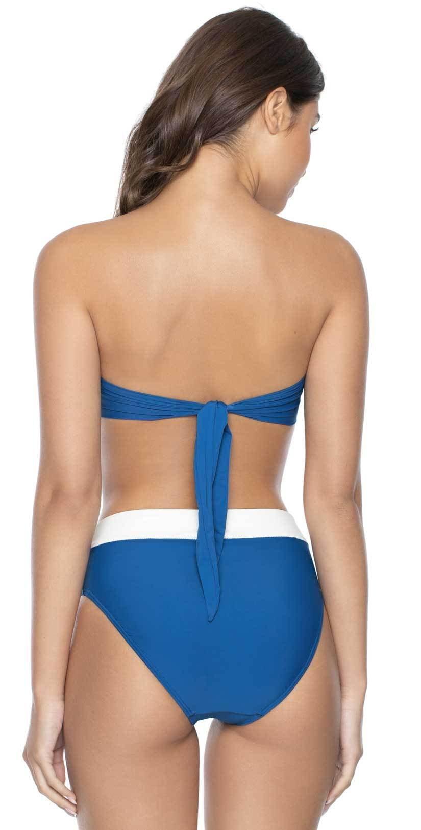  PilyQ Island Blue Knot Bandeau Bikini Top