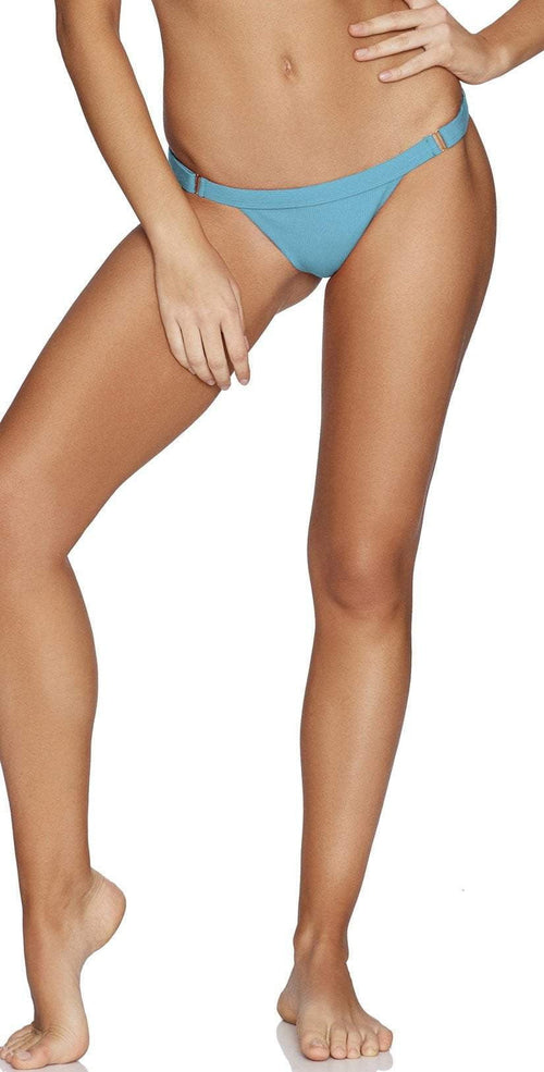  Beach Bunny Rib Tide Skimpy Bottom In Dusty Blue