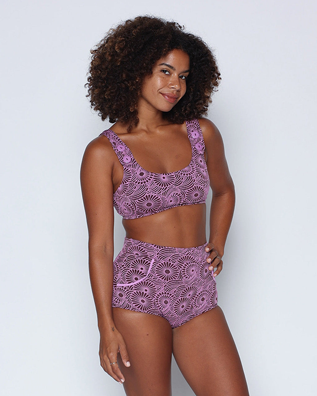  Georgia High Waist Bikini Bottom - Caracol