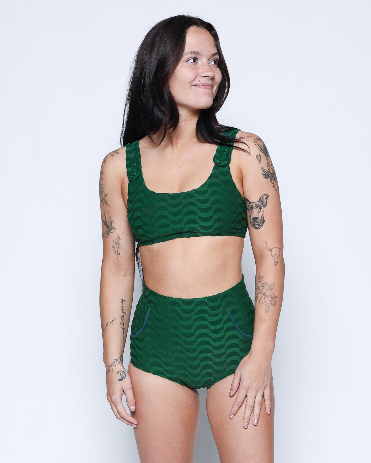  Georgia High Waist Bikini Bottom - Piscis