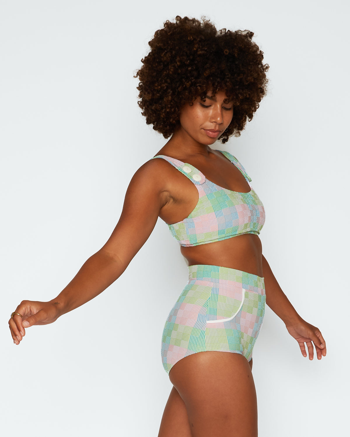  Georgia High Waist Bikini Bottom - Amos