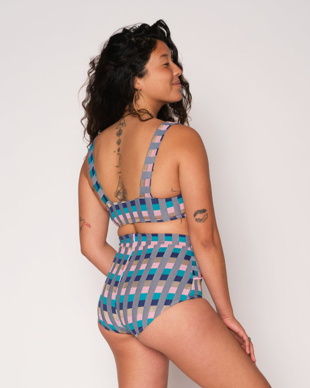  Georgia High Waist Bikini Bottom - Antibes
