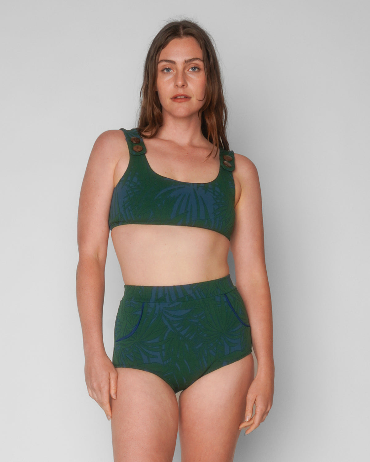  Georgia High Waist Bikini Bottom - Jardim
