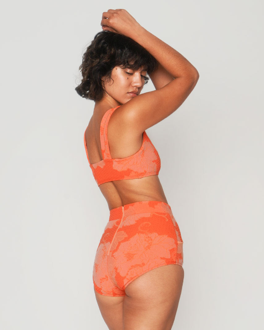  Georgia High Waist Bikini Bottom - Squeeze