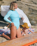  Palomar Crop Top Rashguard - Lagoon