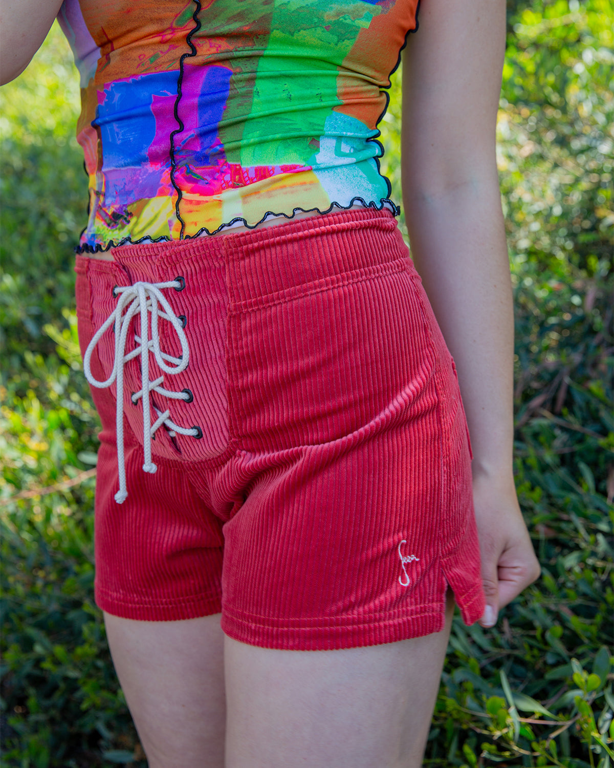  Lulu Shorts - Coral Cord