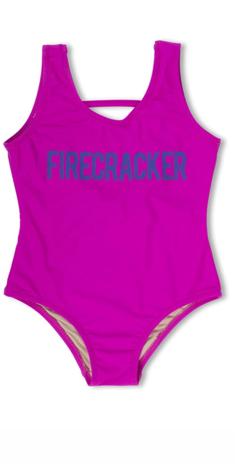  Shade Critters Girls Firecracker One Piece Swimsuit In Pink