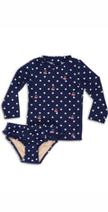  Shade Critters Girls Cherry Dot Rashguard Set