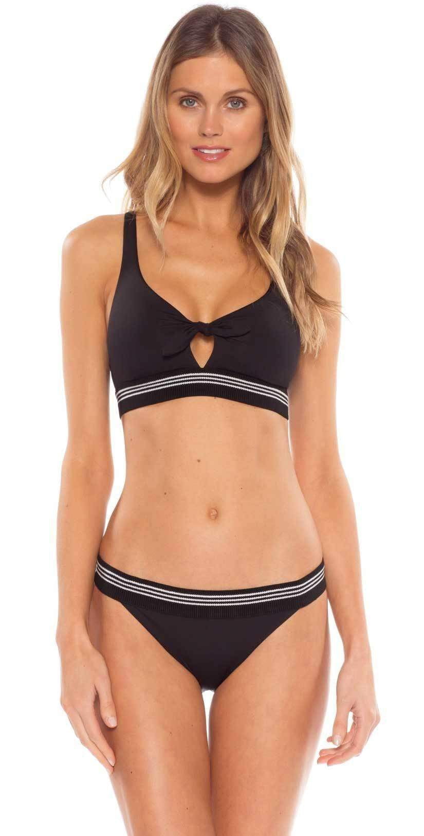  Becca Synergy Hipster Bikini Bottom In Black